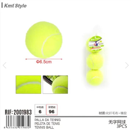 [MOT] 2001983 TENNIS BALL Dia.6.5CM/3PCS
