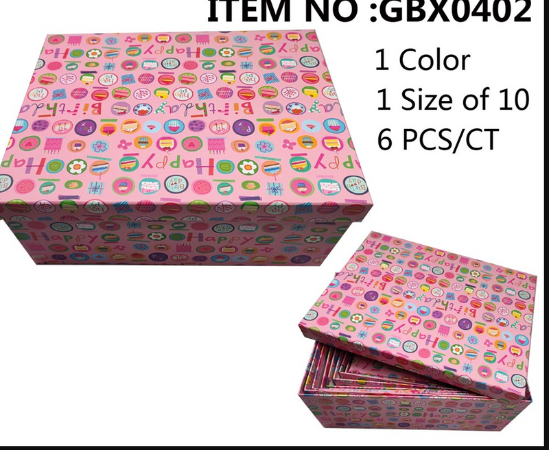 KIT GIFT BOX 10SIZ HAPPY BIRTHDAY FROM GBX0393 TO GBX0402