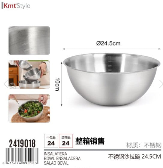 [MOT] 2419018 STAINLESS STEEL SALAD BOWL