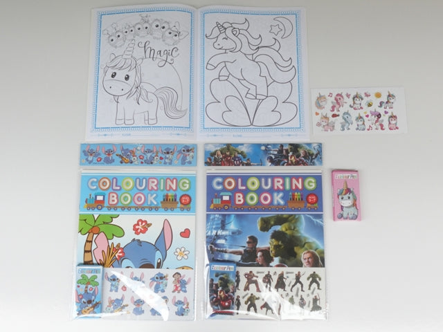 [B&C] 31FD028 COLOURING BOOK & STICKER SET
