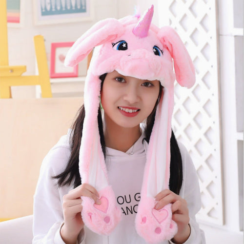 [CNJ] 321360-02 HAT/MOVING EAR UNICORN-PINK
