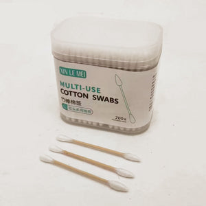 [CNJ] 330096MT200 MULTY USE COTTON BUD WOODEN 200PC 2WAY