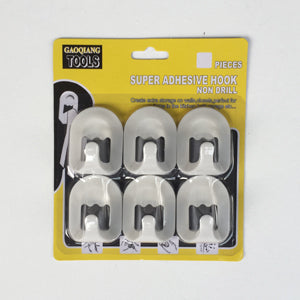 [CNJ] 340307OD1-2 ADHESIVE HOOK 6PC/4X5
