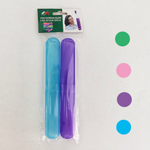 [CNJ] 341489A-1B TRAVEL TOOTHBRUSH HOLDER 2PC