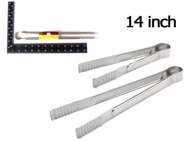 [B&C] 35HA017 FOOD TONG STAINLESS STEEL 14INCH