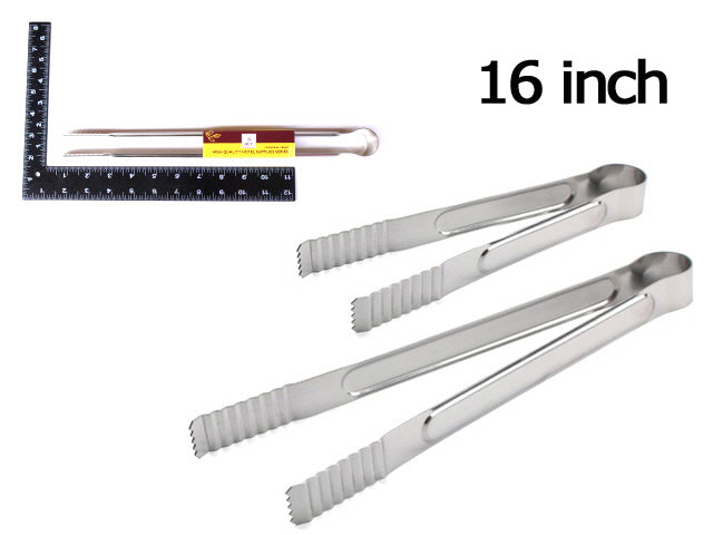 [B&C] 35HA018 FOOD TONG STAINLESS STEEL 16INCH