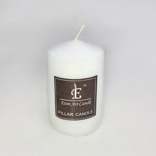 [CNJ] 370772-06 WHITE PILLA/CHURCH CANDLE 7X7CM