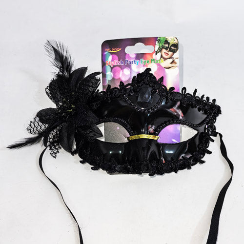 [CNJ] 381515-03 FLORAL MASQUERADE MASK/BLACK