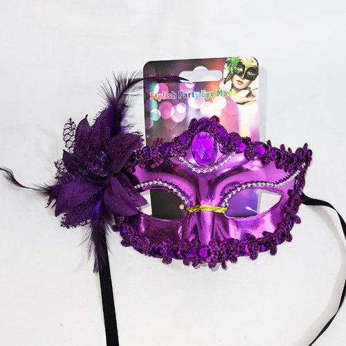 [CNJ] 381515-09 FLORAL MASQUERADE MASK/PURPLE