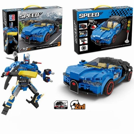 [CIL] 53407 PUZZLE CITY SPORTS CAR BUILDING BLOCKS(328PCS)