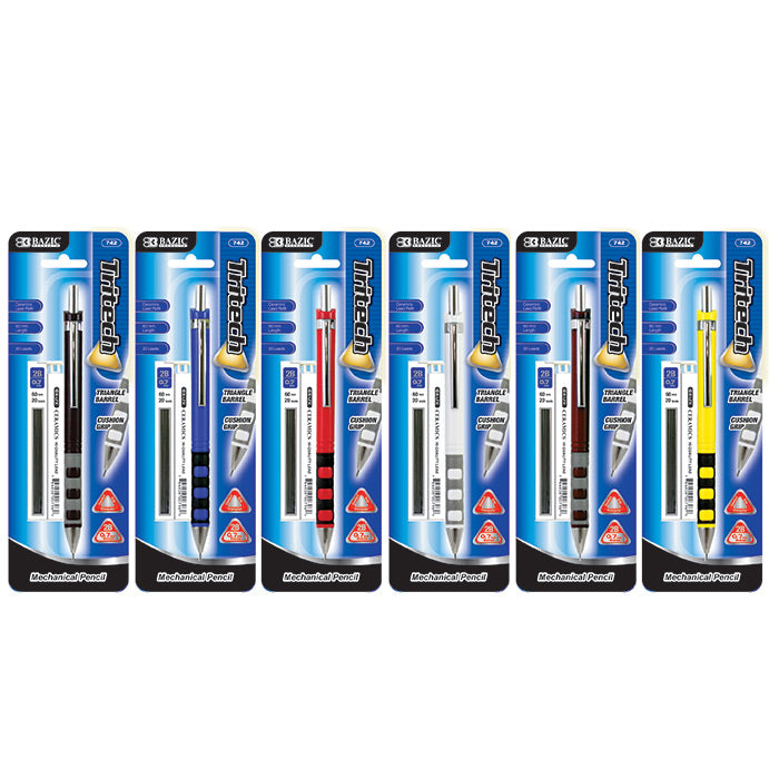 [CNJ] 94-742 BAZIC TRITECH 0.7 MM MECHANICAL PENCIL W/ CERAMICS HIGH-QUALITY LEAD