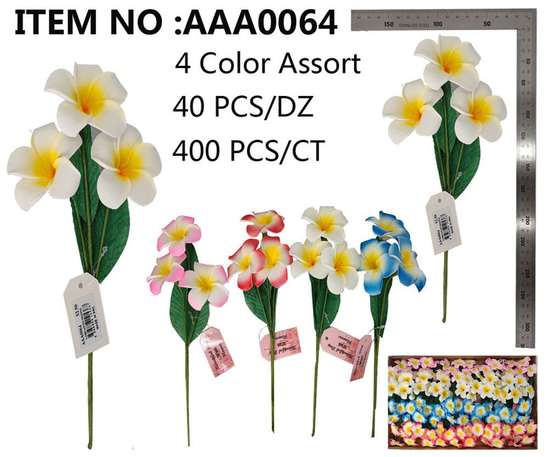 FLOWER HAIR PICK FRANGIPANI (AAA0064)
