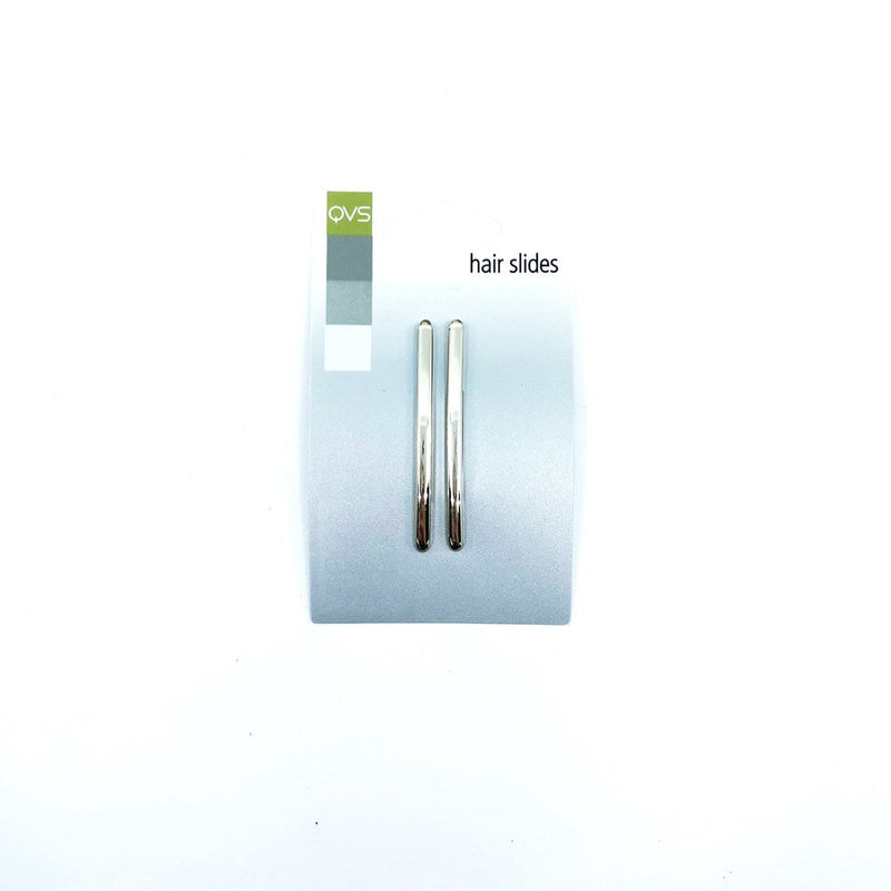 10-3234 QVS HAIRSLIDES WITH GOLD METAL 2PCS ROUND