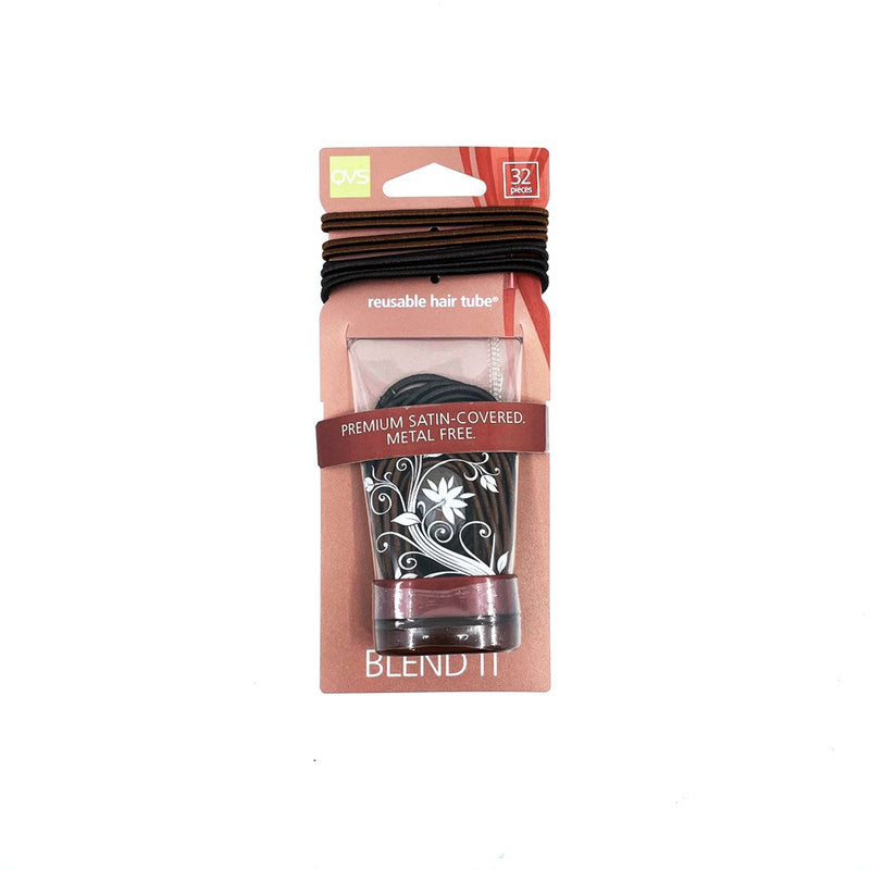 10-3560 QVS BLEND IT BROWN ELASTICS SNAGLESS LARGE THIN (32)