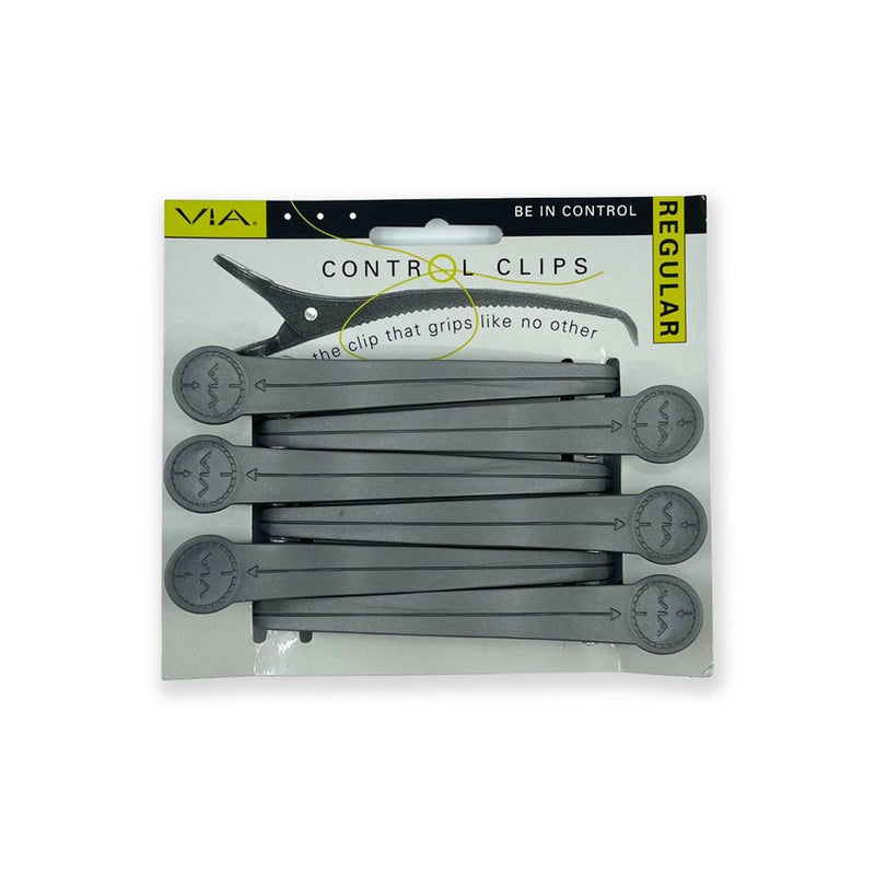 VCB-6 VIA CONTROL CLIP 6 PK SILVER