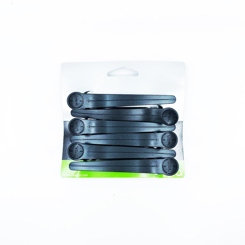 VCU-6 VIA ULTRA CONTROL CLIP 6 PK BLACK