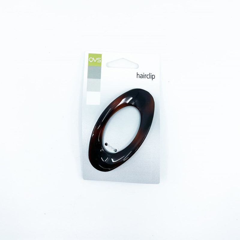 10-3018 QVS HAIRCLIP 8CM OVAL SHELL ROUND
