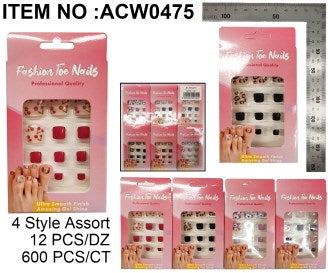 ARTIFICIAL TOE NAIL 12PCS A