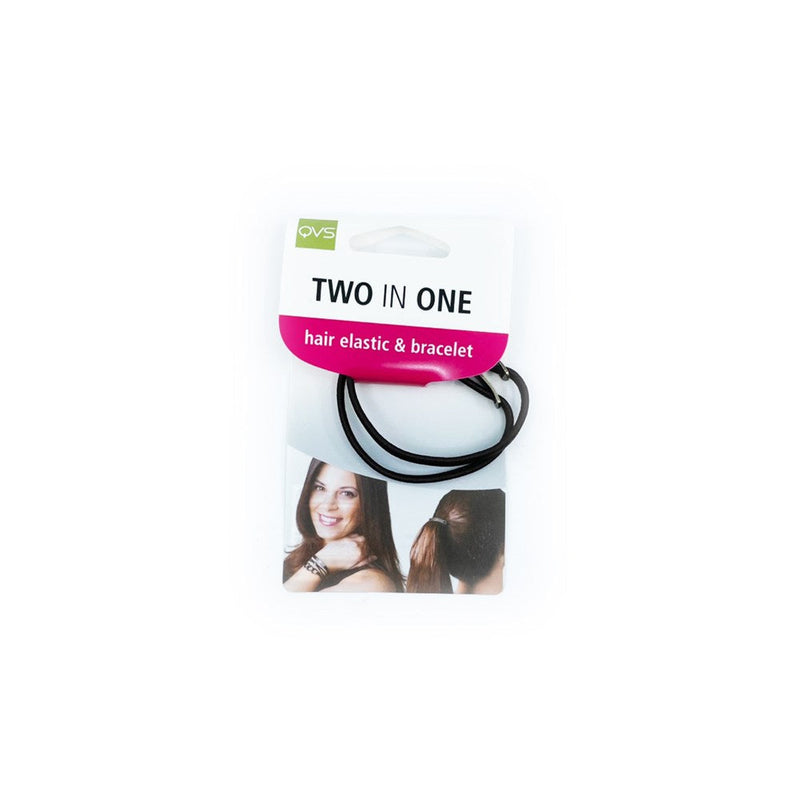 10-3760 QVS BROWN ELASTIC WITH GOLD BAR