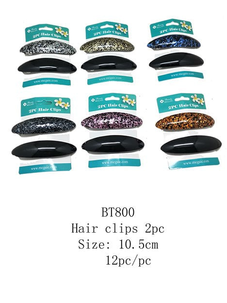 [MEGA] BT800 HAIR CLIPS 2PC SIZE: 10.5CM -6PC/PK *