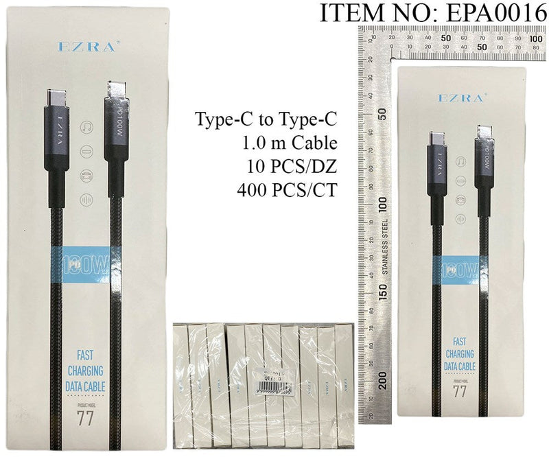EZRA TYPE C TO TYPOE C FAST DATE CABLE