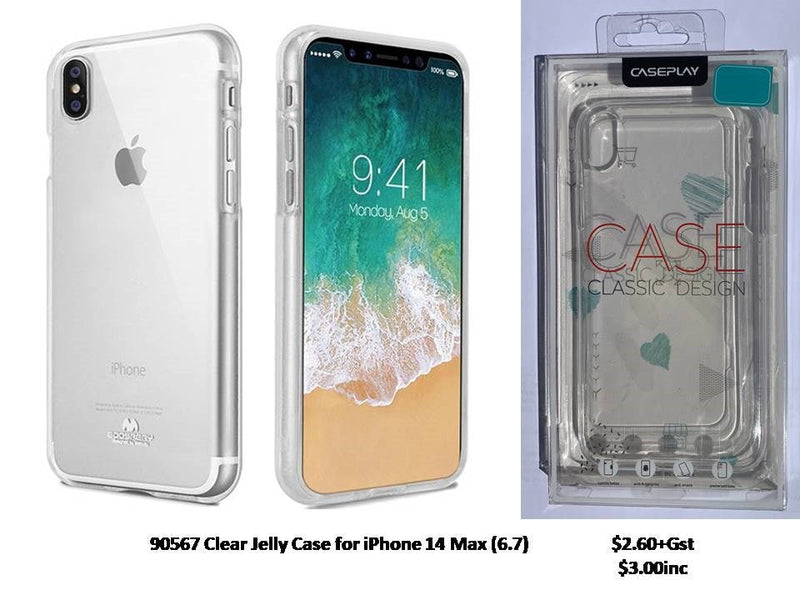 [ADR] 90567 CLEAR JELLY CASE FOR IPHONE 14 PLUS (6.7)