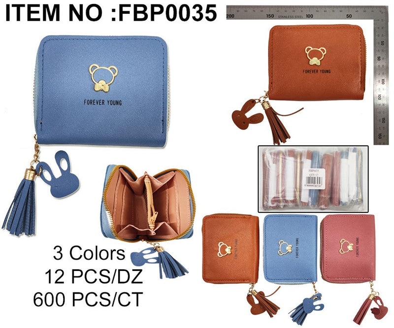TEDDY BEAR GIRL'S WALLET