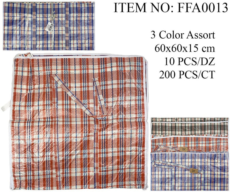 PVC CARRY BAG CHECK 60X60X15CM