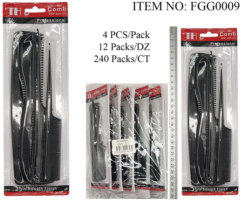 HAIR COMB SET 4PC