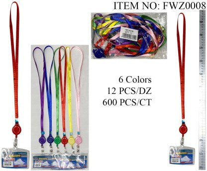 LANYARD ID CARD HOLDER NECKLACE 60CM COL