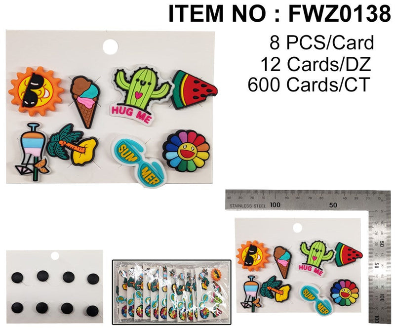 8PCS SHOE CHARM - SUMMER