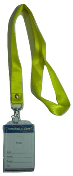 [APO] HW3196 ID CARDS HOLDER W/ YELLOW LANYARD (24) 9420012231963