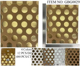 GIFT BAG M GOLD DOTS