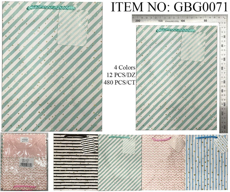 GIFT BAG S STRIPE
