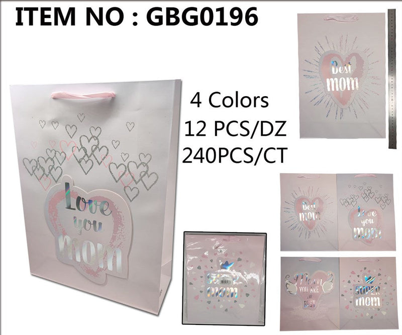 GIFT BAG MOTHER L 4ASST