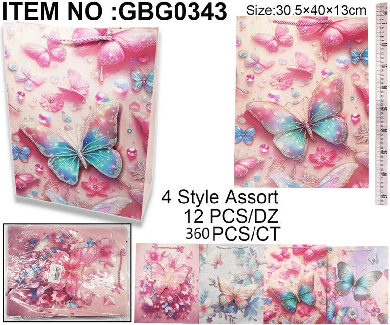 GIFT BAG L  BUTTERFLY