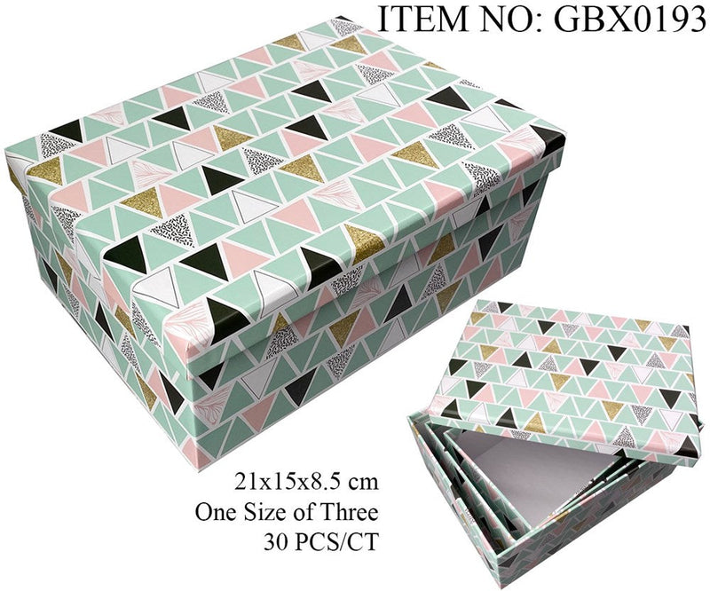 GIFT BOX 3SIZ TRIANGLE B