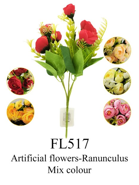[MEGA] FL517 ARTIFICIAL FLOWERS - RANUNCULUS