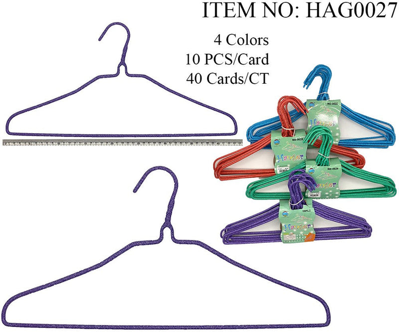 CLOTH HANGER STEEL 10PCS