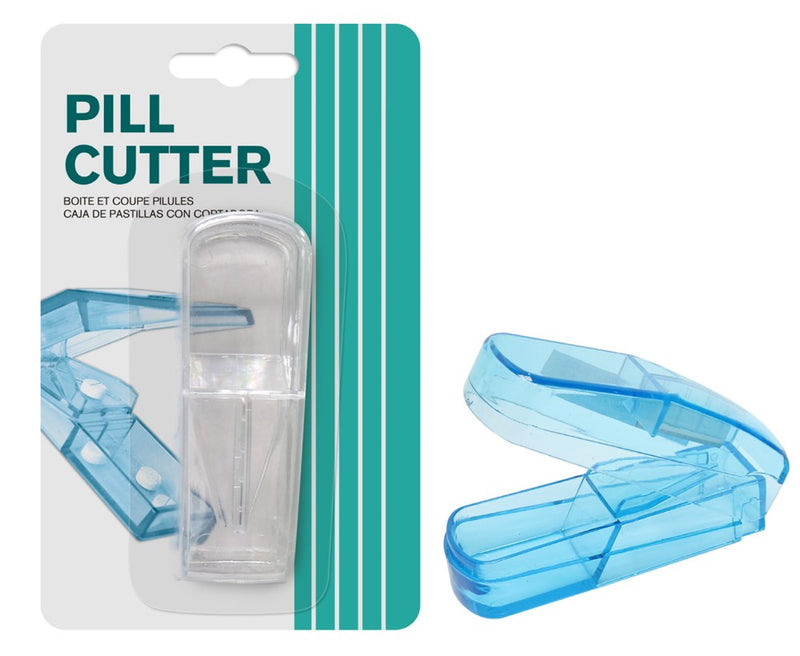 [UBL] AG0362 PLASTIC PILLBOX W/PILL CUTTER