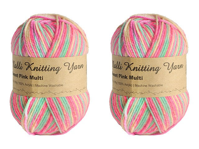 [JEM] SEW 262892 100G SWEET PINK MULT COL YARN