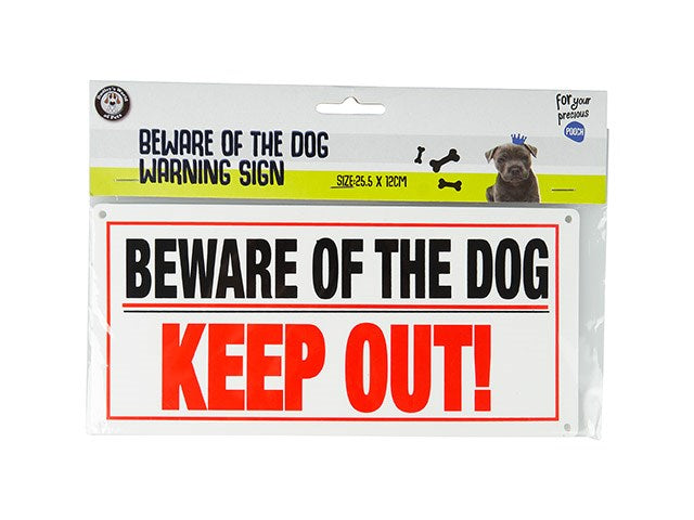 [JEM] DOG 242863 BEWARE OF THE DOG WARNING SIGN