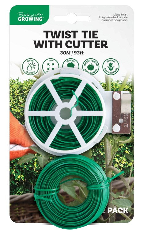 [UBL] HY0080 WIRE TIE W/CUTTER 30m 2PK