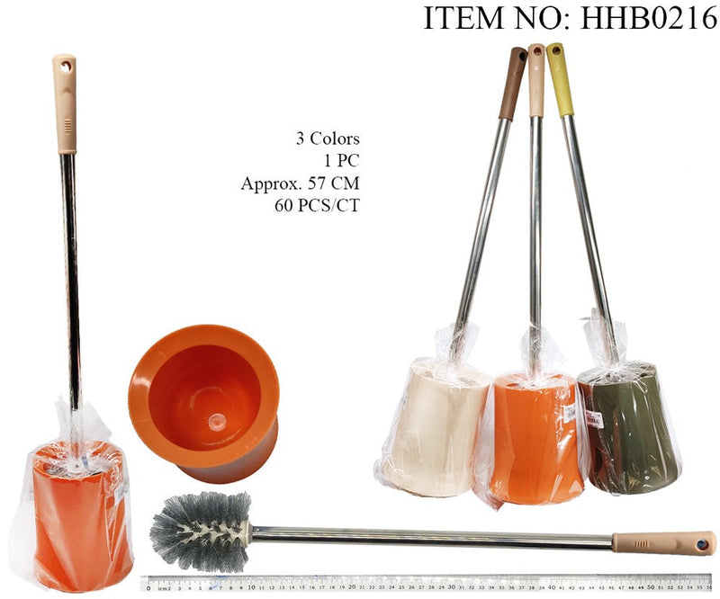 TOILET BRUSH 57CM 3COL