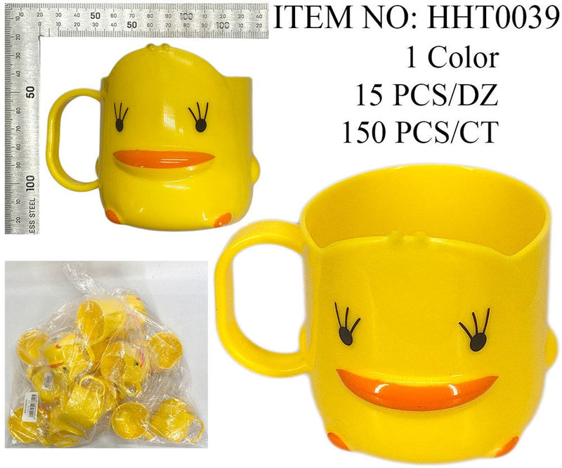 TOOTHBRUSH CUP DUCK 8X7.5CM