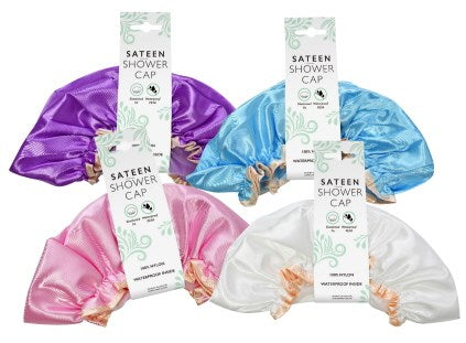 [UBL] AG1045 SHOWER CAP SATEEN 4ASST