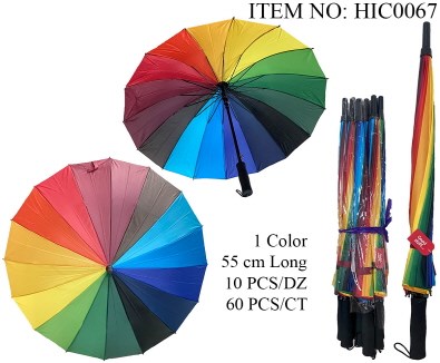 UMBRELLA RAINBOW 55CM