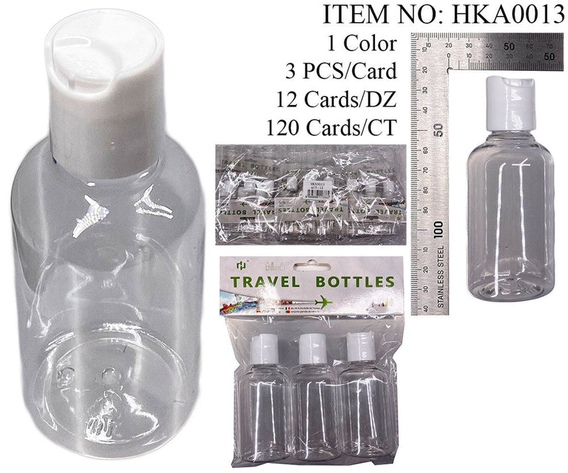 TRAVEL BOTTLE 75ML 3PCS