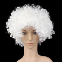 [POP] HW042 AFRO HAIR WIG WHITE