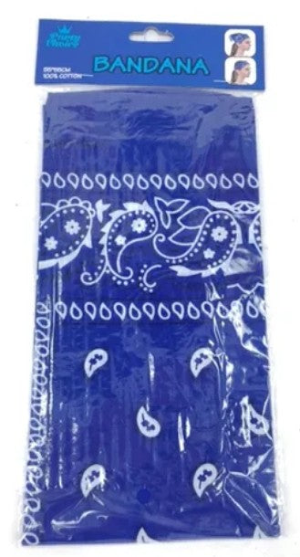 [APO] HW5715 55*55CM BANDANA ROYAL BLUE